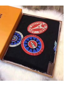 2017 louis vuitton top quality scarf L096 black