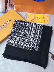 2017 louis vuitton top quality scarf L097 black