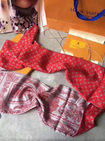 2017 louis vuitton top quality scarf L098 red