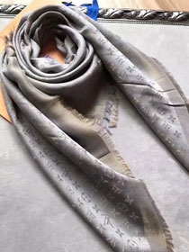 2017 louis vuitton top quality scarf L103 light gray