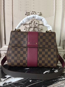 2018 louis vuitton damier ebene bond street BB N41073 burgundy