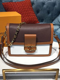 2021 louis vuitton original calfskin mini dauphine M53806 blackberry&white