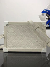 2018 louis vuitton original calfskin monogram empreinte malle bag m53245 white