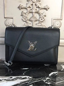 louis vuitton original calfskin mylockme bb bag M51418 black