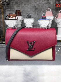 2021 louis vuitton original calfskin mylockme bb bag M52441 burgundy