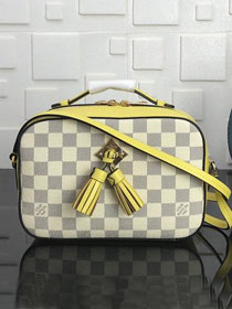 2019 louis vuitton original damier azur saintonge bag N40154 yellow
