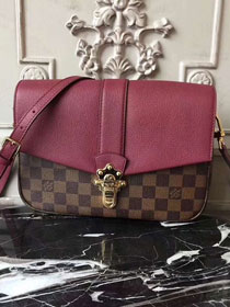 2018 louis vuitton original damier ebene clapton pm bag N42442 wine