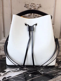 2018 louis vuitton original epi leather neonoe bag M53371 white