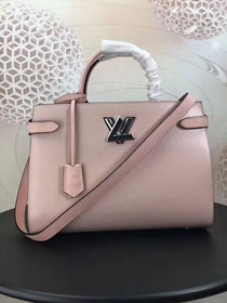 2018 louis vuitton original epi leather twist tote M54810 pink