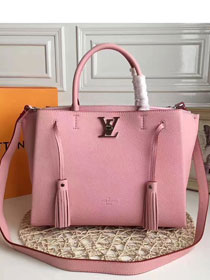 louis vuitton original leather lockmeto lockme handbag M54572 pink