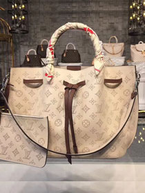 2018 louis vuitton original mahina leather girolata M51896 apricot