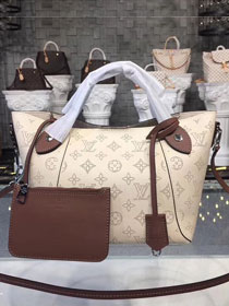 2018 louis vuitton original mahina leather hina pm M51950 apricot