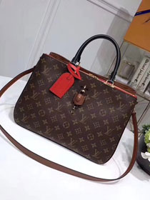 2018 louis vuitton original monogram canvas Millefeuille tote bag M44254 red