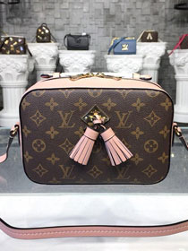 2018 louis vuitton original monogram canvas saintonge bag M44442 pink