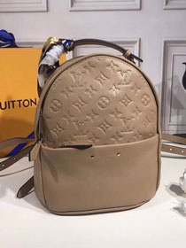2018 louis vuitton original monogram empreinte Sorbonne backpack M44248 khaki