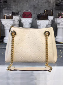 2018 louis vuitton original monogram empreinte leather surene BB M43877 cream
