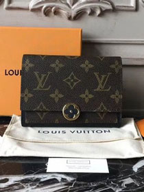 2018 louis vuitton original monogram flore compact wallet m64587 black