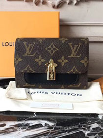 2018 louis vuitton original monogram flower compact wallet m62568 black