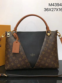 2018 louis vuitton original monogram v tote mm M43948 black
