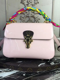 2018 louis vuitton original patent leather cherrywood bag M53355 pink