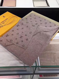 2018 louis vuitton top quality scarf L123 light coffee