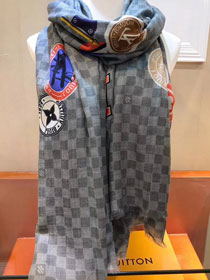 2018 louis vuitton top quality scarf L124 gray