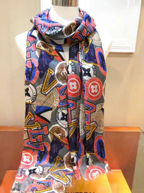 2018 louis vuitton top quality scarf L125 gray