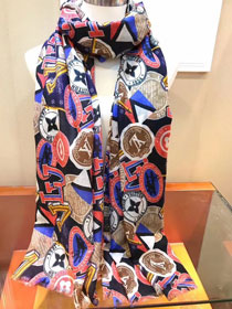2018 louis vuitton top quality scarf L125 black