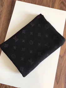 2018 louis vuitton top quality scarf L140 black