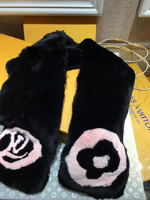 2018 louis vuitton top quality scarf L144 black