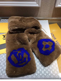 2018 louis vuitton top quality scarf L144 dark coffee