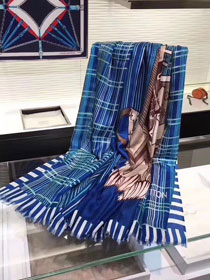 2018 louis vuitton top quality scarf L156 blue