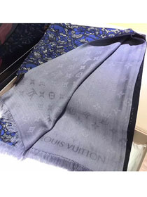 2018 louis vuitton top quality scarf L159 navy blue
