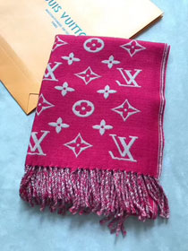 2018 louis vuitton top quality scarf L160 rose red