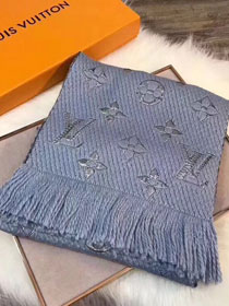 2018 louis vuitton top quality scarf L164 light blue