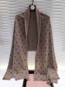 2018 louis vuitton top quality scarf L166 light coffee