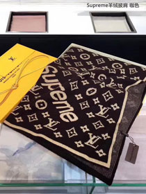 2018 louis vuitton top quality scarf L171 dark coffee