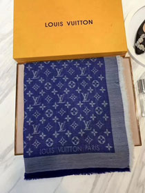 2018 louis vuitton top quality scarf L180 denim blue