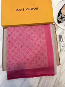 2018 louis vuitton top quality scarf L180 rose red