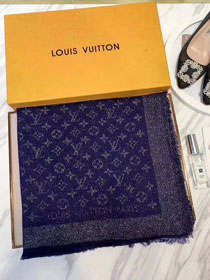 2018 louis vuitton top quality scarf L182 navy blue