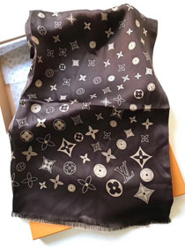 2018 louis vuitton top quality scarf L187 coffee&gray