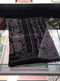 2018 louis vuitton top quality scarf L196 black