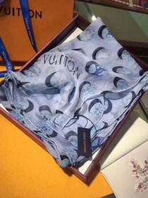 2018 louis vuitton top quality scarf L197 light blue