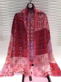 2018 louis vuitton top quality scarf L201 pink