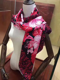 2018 louis vuitton top quality scarf L205 red