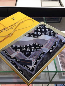 2018 louis vuitton top quality scarf L208 black