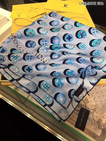 2018 louis vuitton top quality scarf L213 blue