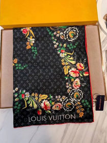 2018 louis vuitton top quality scarf L245 black