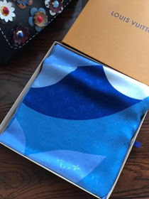 2018 louis vuitton top quality scarf L221 blue