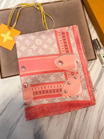2018 louis vuitton top quality scarf L233 pink